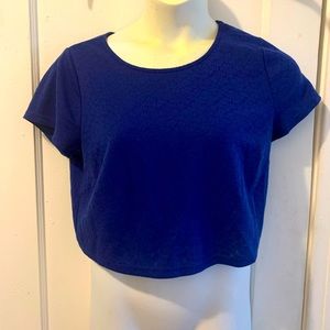 🟤 3/$25 Forever 21 Royal Blue Crop Top